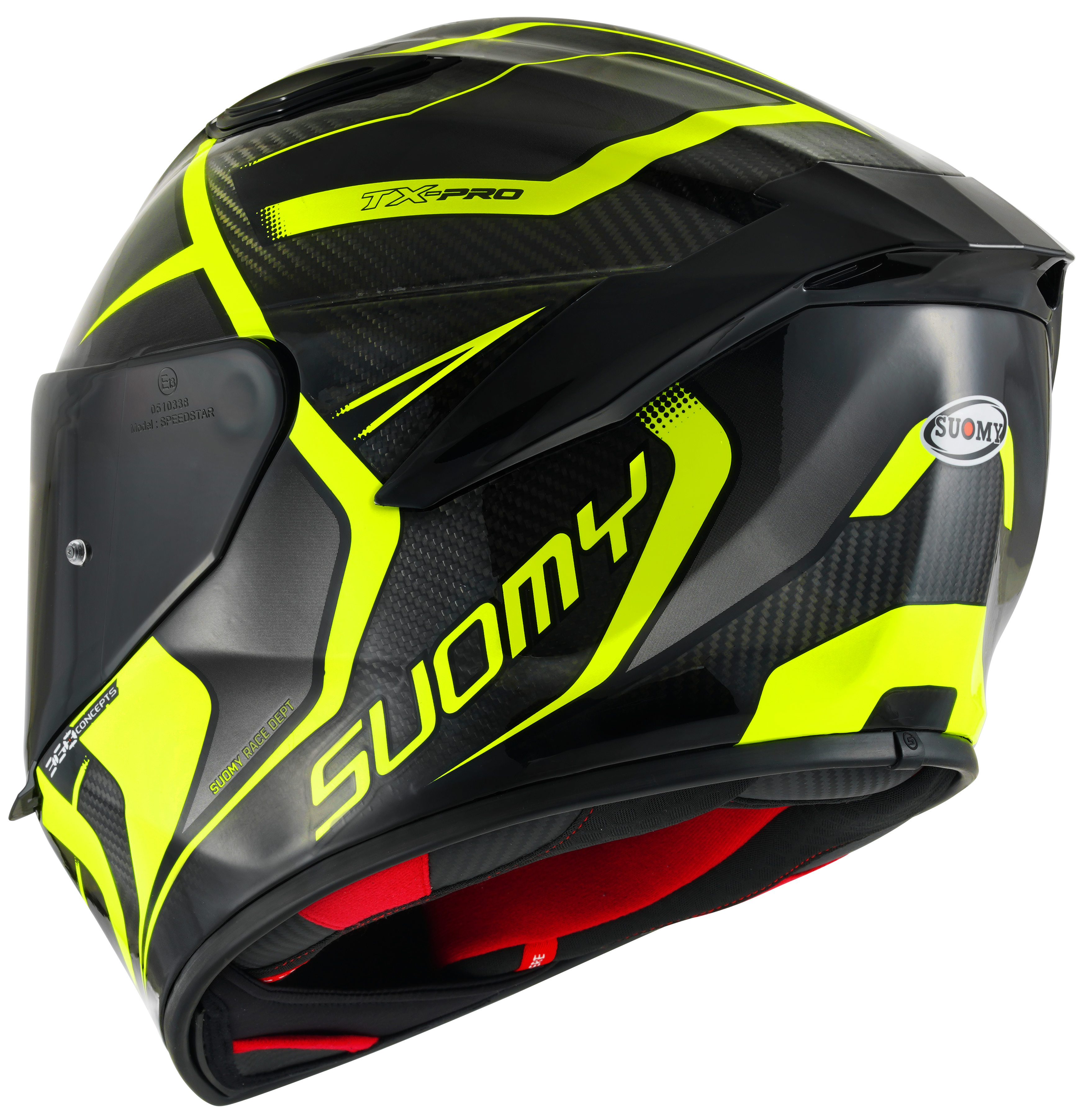 Suomy TX-Pro Casco Carbono Advance Amarillo Fluo K6TX0005 
