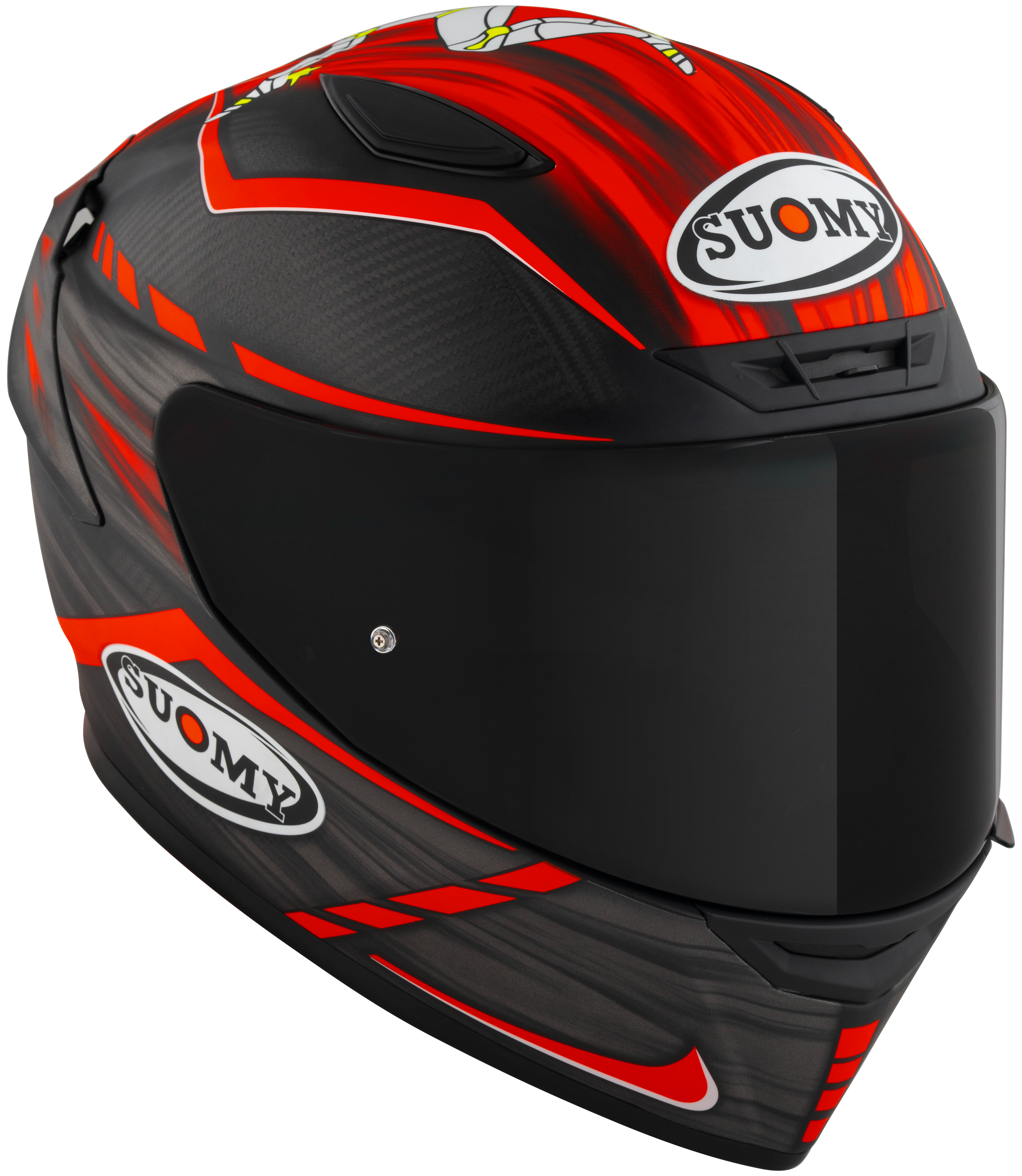 Suomy TX-Pro Casco de Carbono Johnson Replica Rojo Mate K6TX0010 