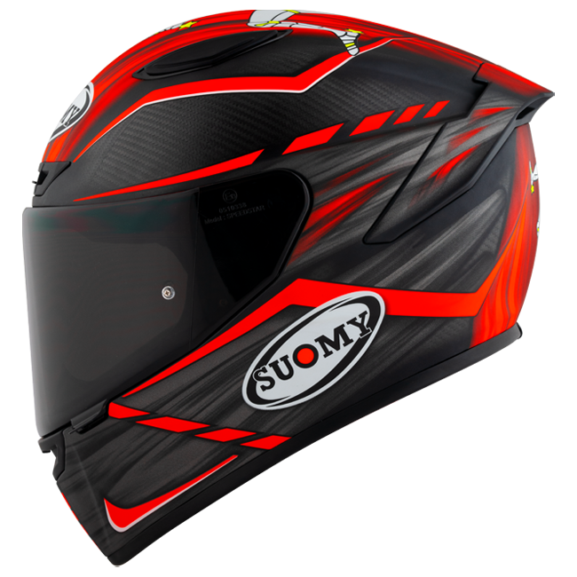Suomy TX-Pro Casco de Carbono Johnson Replica Rojo Mate K6TX0010 