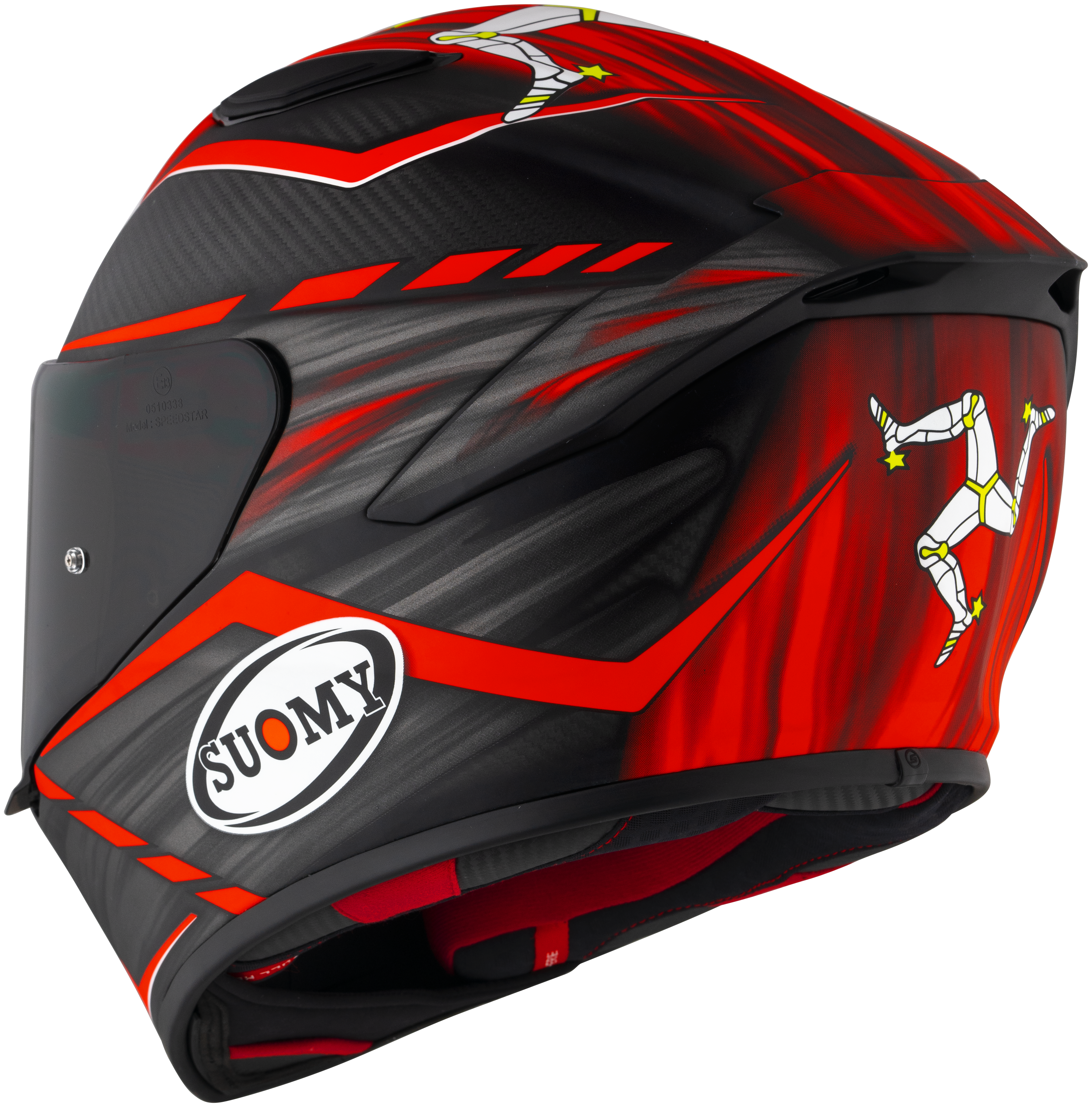 Suomy TX-Pro Casco de Carbono Johnson Replica Rojo Mate K6TX0010 