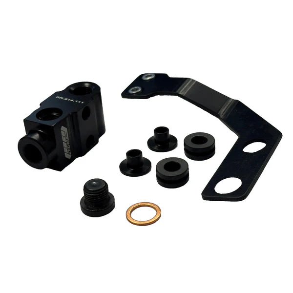 Distribuidor de 3 vías / Bloque de conexión para el freno delantero WorldSSP Feel Racing Ducati Panigale V2 955 (20-24) FR.05.KIT 