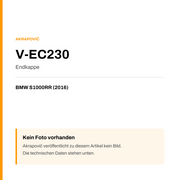 Akrapovic Endkappe BMW S1000RR (16-16) V-EC230 — Platzhalter, kein Herstellerfoto verfügbar