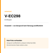 Akrapovic Endkappe V-EC298 — Platzhalter, kein Herstellerfoto verfügbar