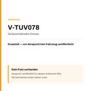 Akrapovic Geräuschdämpfer-Einsatz V-TUV078 — Platzhalter, kein Herstellerfoto verfügbar