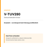 Akrapovic Geräuschdämpfer-Einsatz V-TUV280 — Platzhalter, kein Herstellerfoto verfügbar