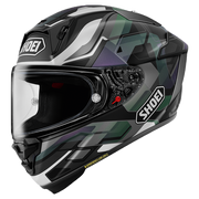 Shoei X-SPR PRO Casco Valion TC-5 Verde Oscuro / Gris / Púrpura 