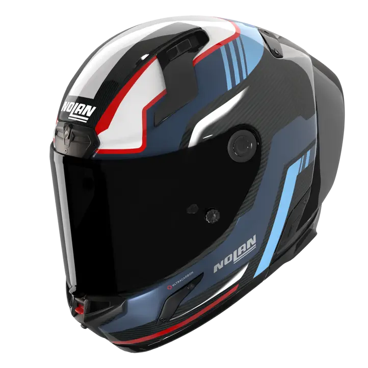 Casco Nolan X-804 RS Ultra Carbon Piega Oscuro Azul/Azul/Rojo 366 