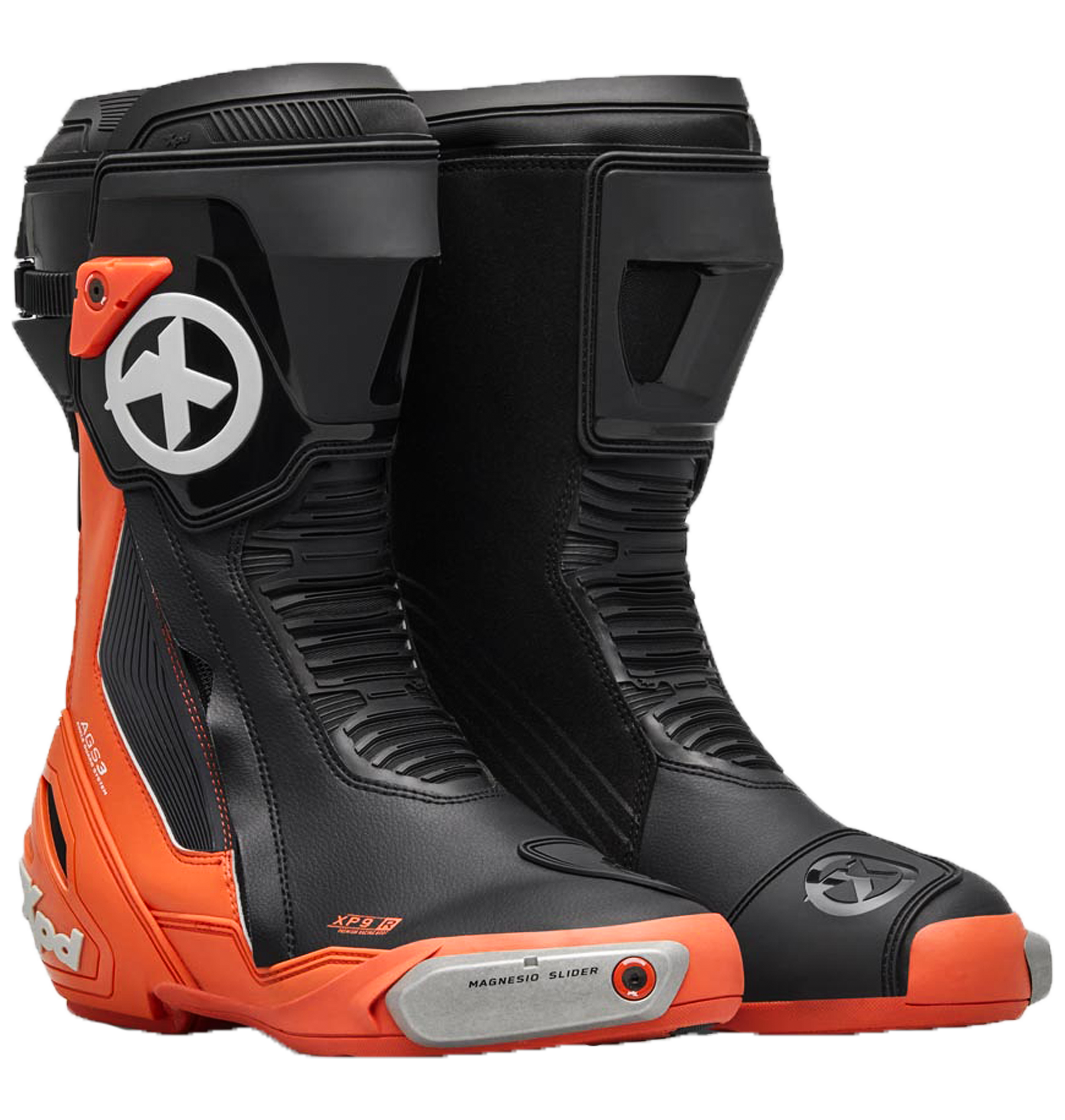 XPD XP9-R Botas de moto de carrera y calle | Hombre | Naranja/Negro 