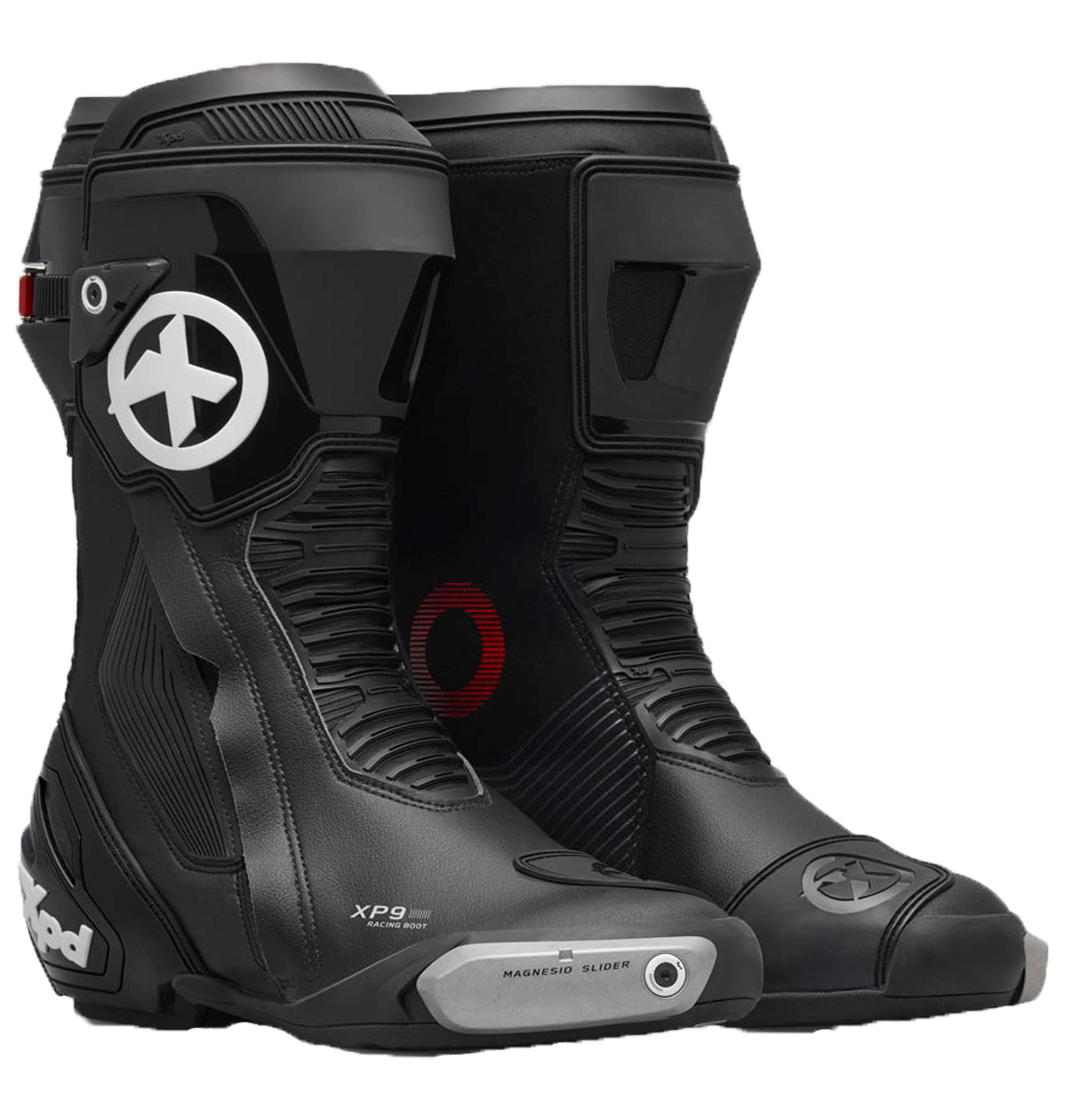 XPD XP9-S Botas de moto de carreras y de calle | Hombre | Negro 