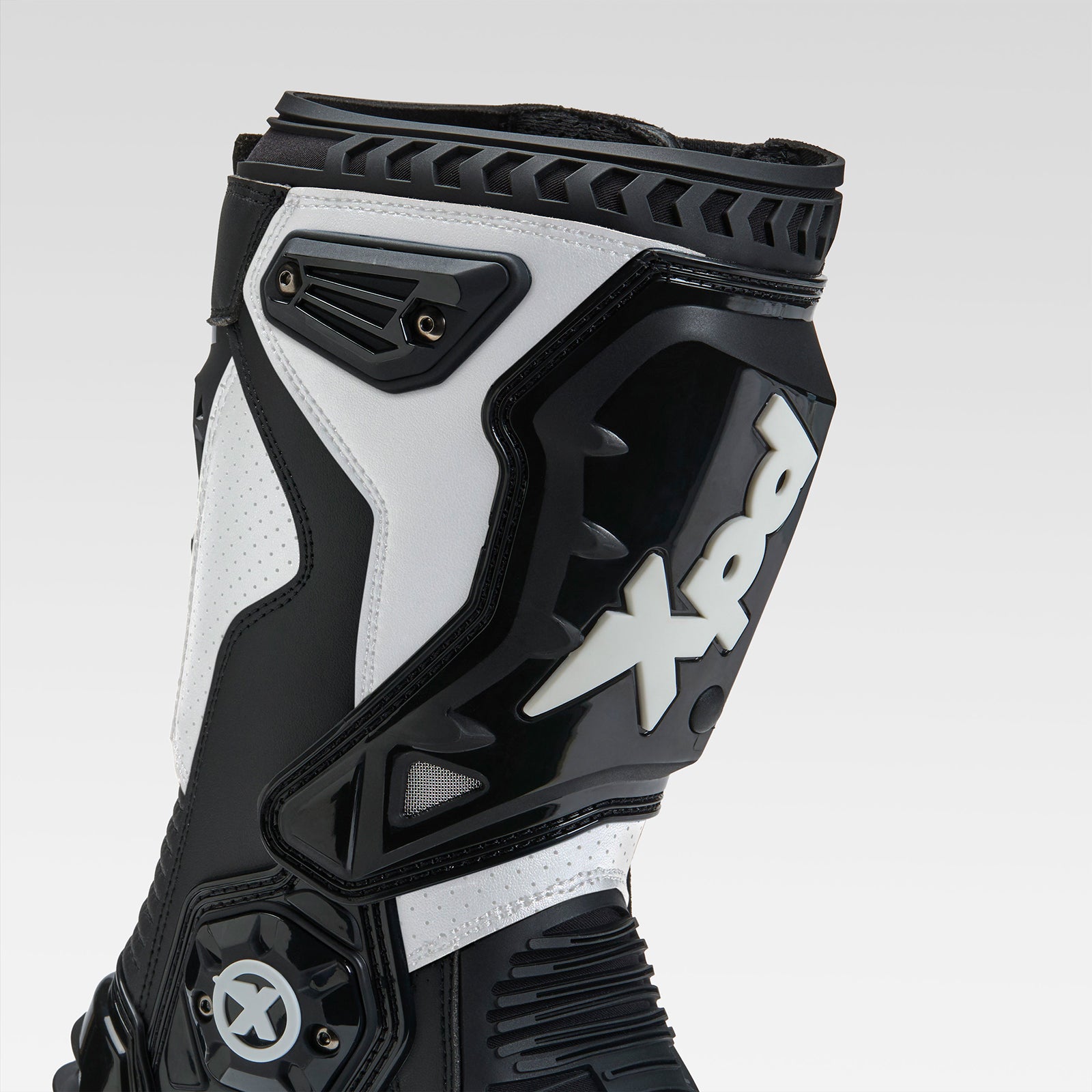 XPD XP-Mode botas de motocicleta | Hombres | Negro/Blanco 