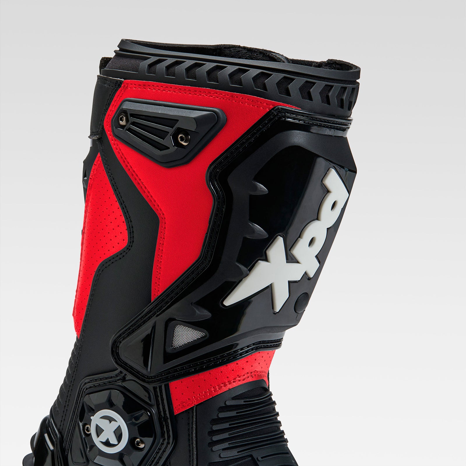 XPD XP6-S botas de moto | Hombre | Rojo/Negro 