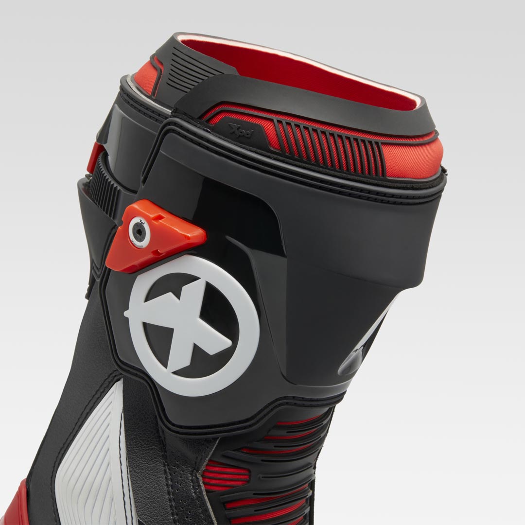 XPD XP9-S Botas de motociclismo de carreras y de calle | Hombre | Negro/Rojo 