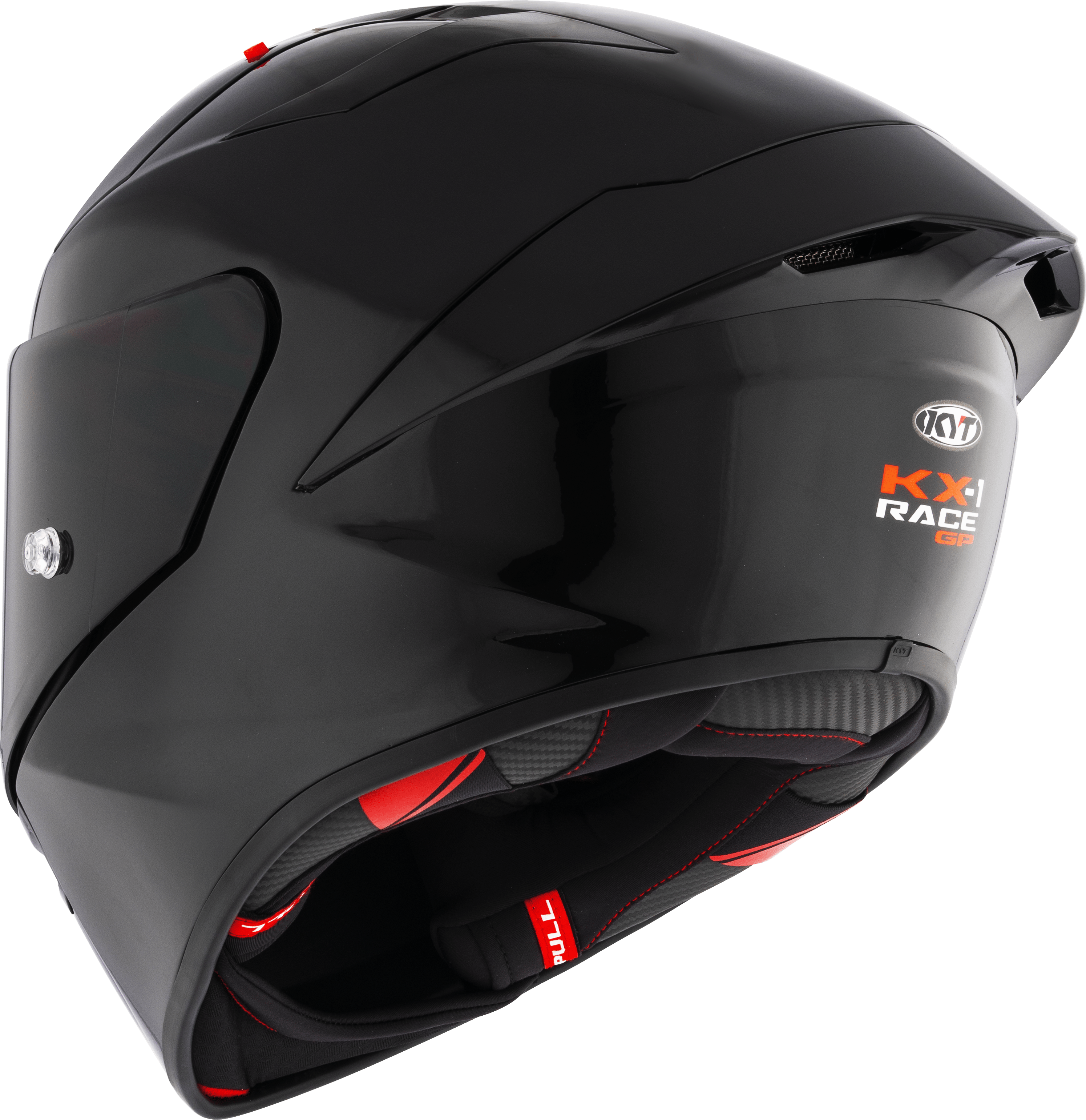 KYT KX-1 Race GP Casco Sencillo Negro Y6KX00W6 