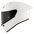 KYT KX-1 Race GP Casco Plano Blanco Y6KXX0W3 