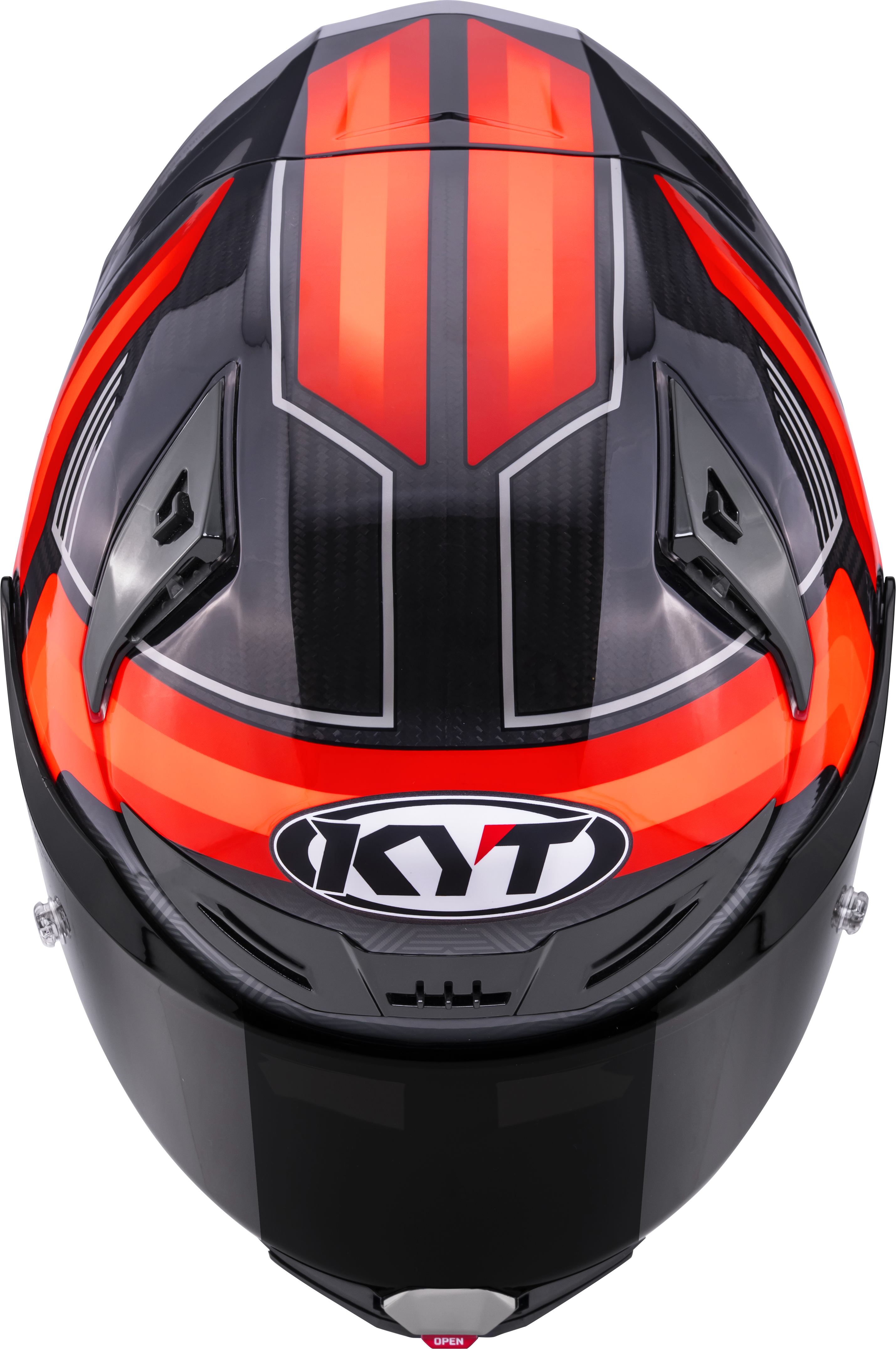 KYT R1R Casco de Carreras Carbono Acelerador Rojo Y6R10003 