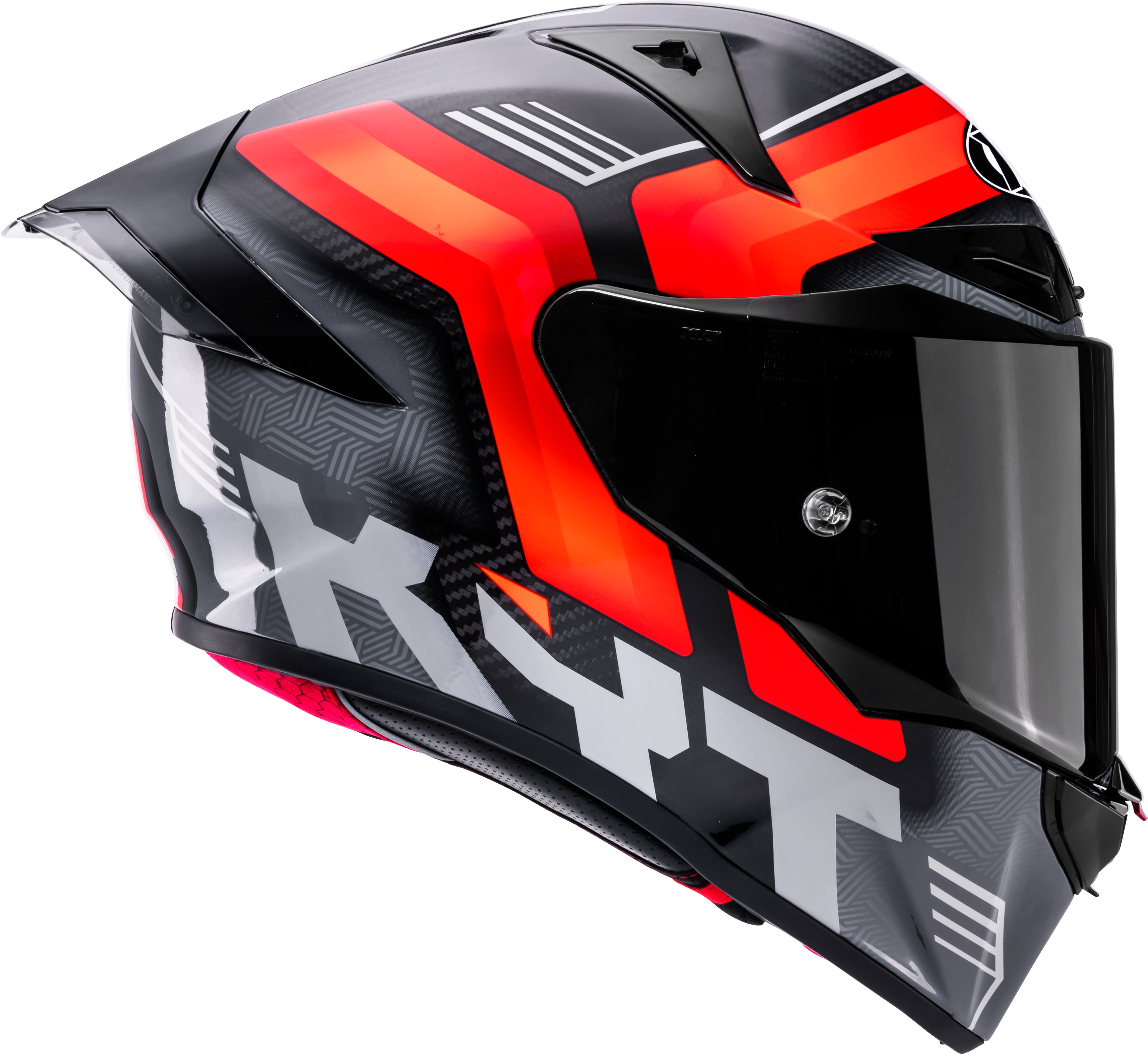 KYT R1R Casco de Carreras Carbono Acelerador Rojo Y6R10003 