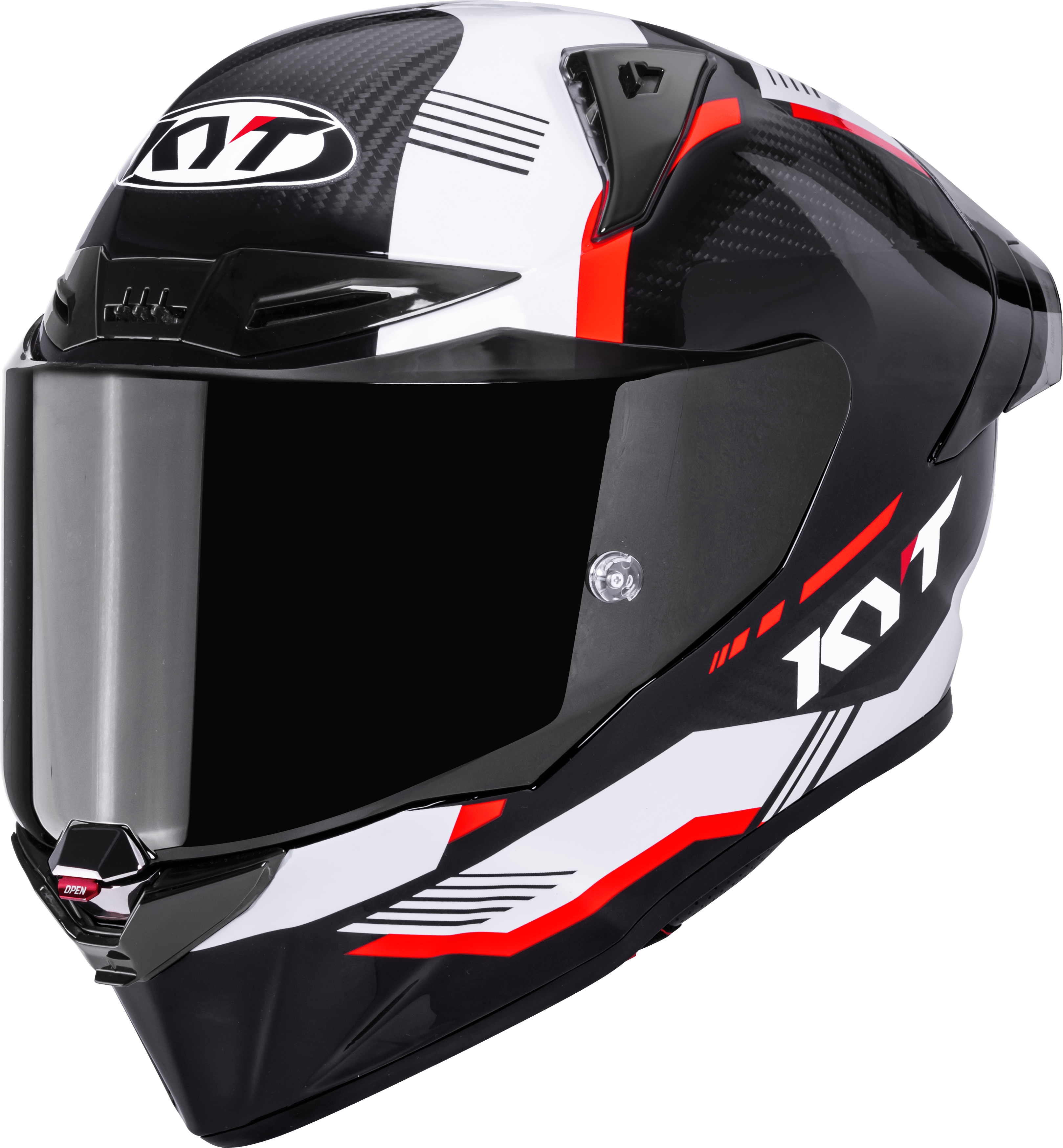 KYT R1R Casco de Carreras Carbono Zona Roja Y6R10007 