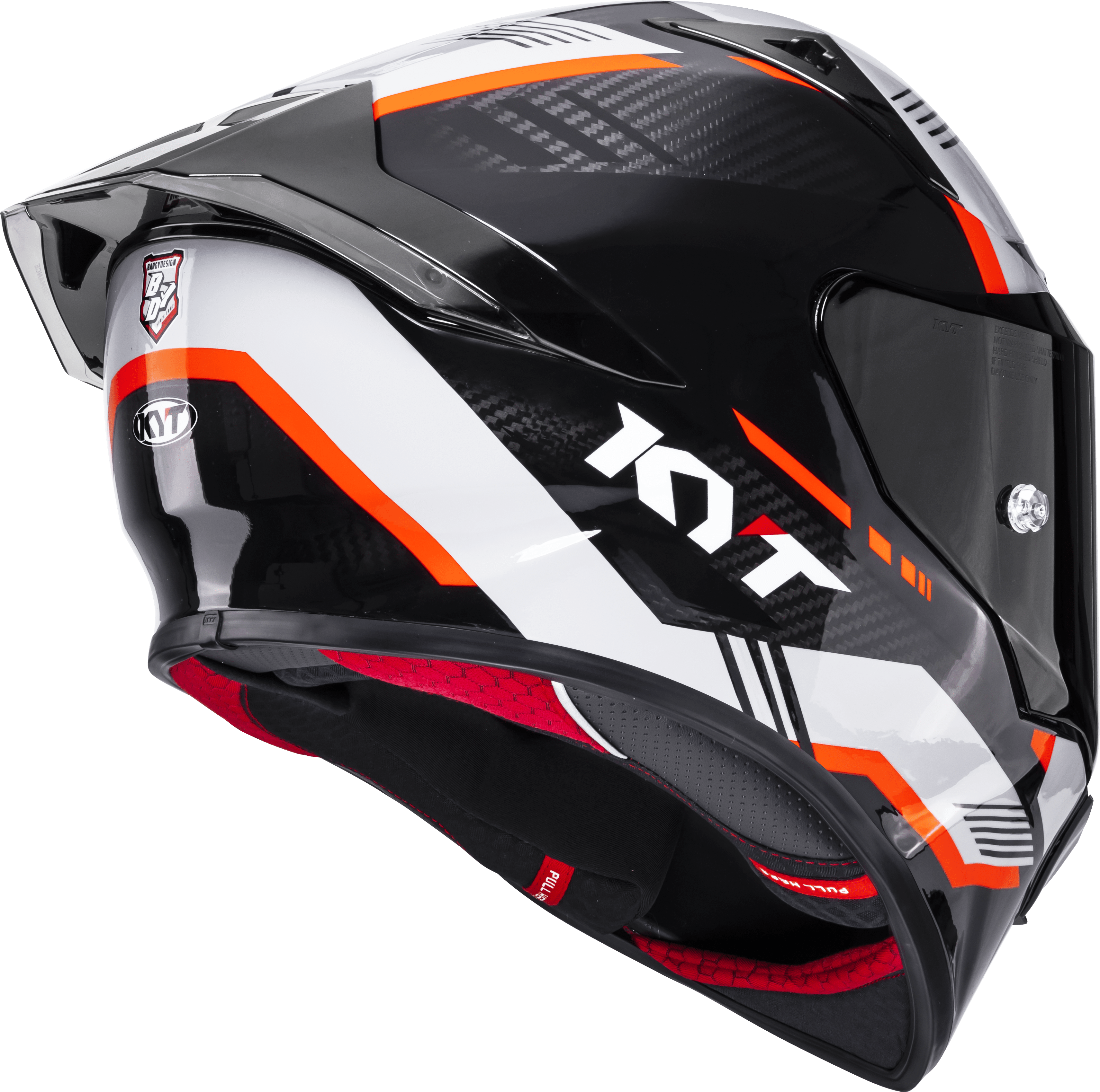 KYT R1R Casco de Carreras Carbono Zona Naranja Y6R10008 