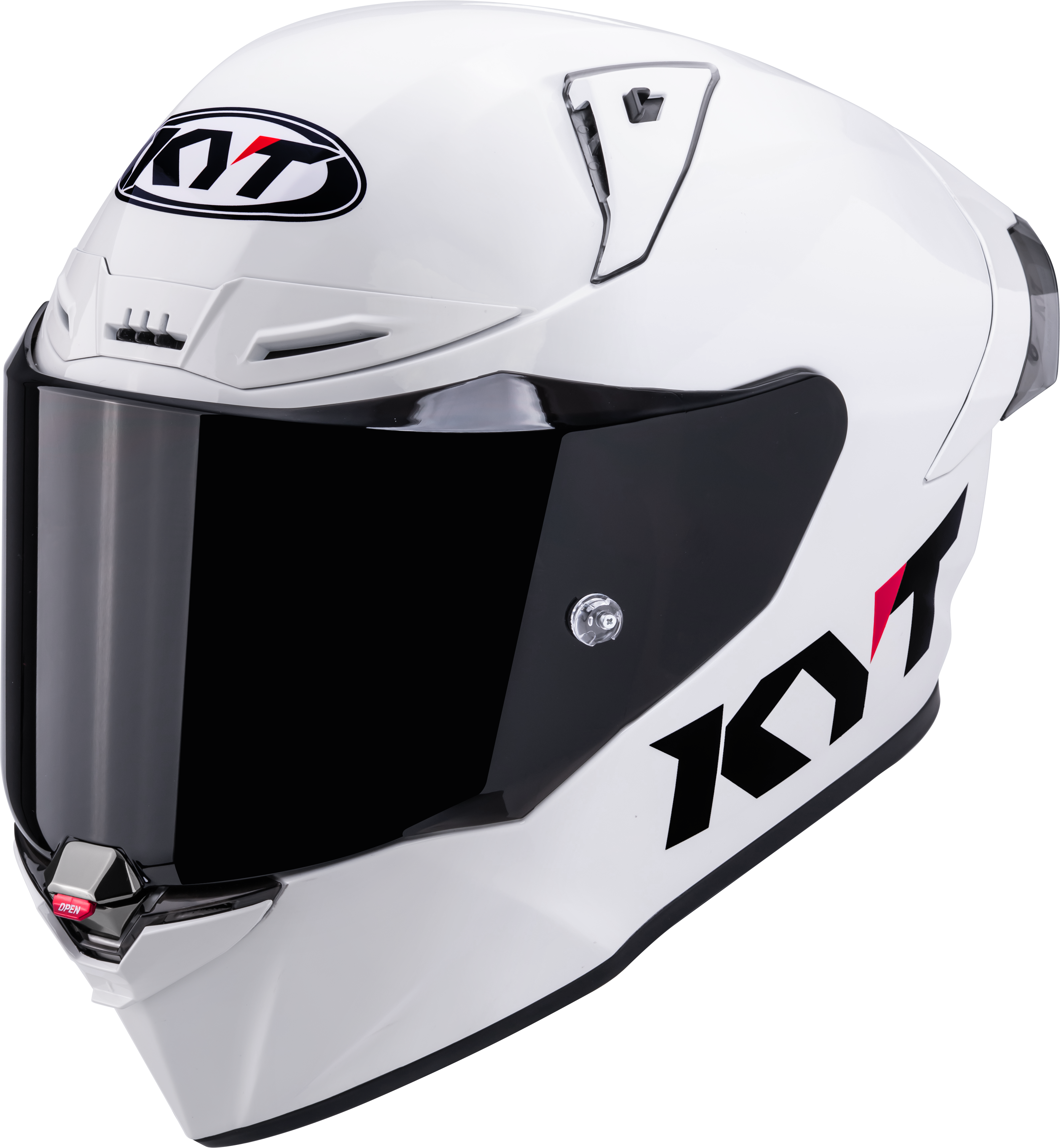 Casco de competición KYT R1R Plain blanco brillante Y6R100W3 