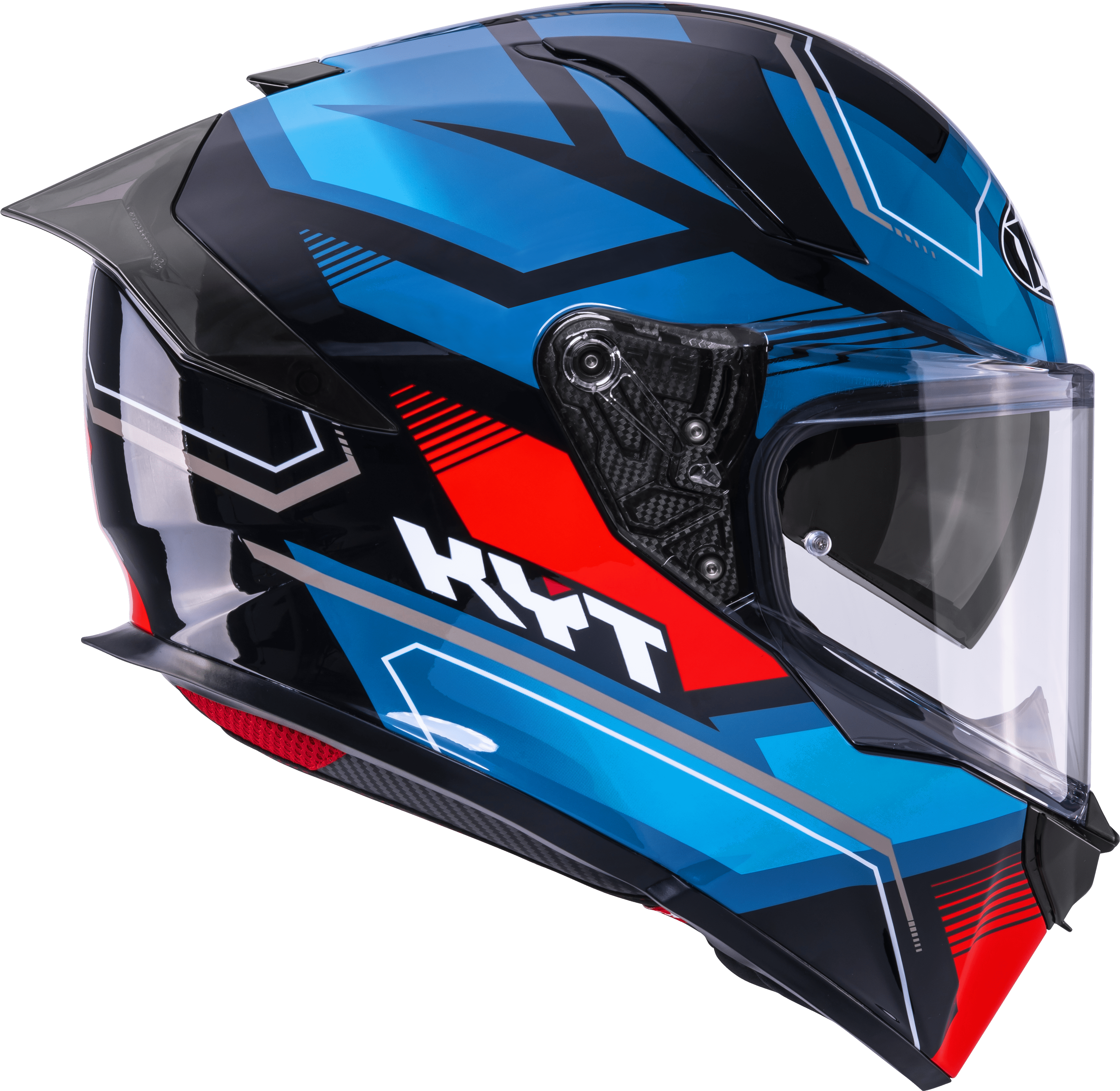 KYT R2R Casco Parsec Negro / Azul / Rojo Y6R20024 