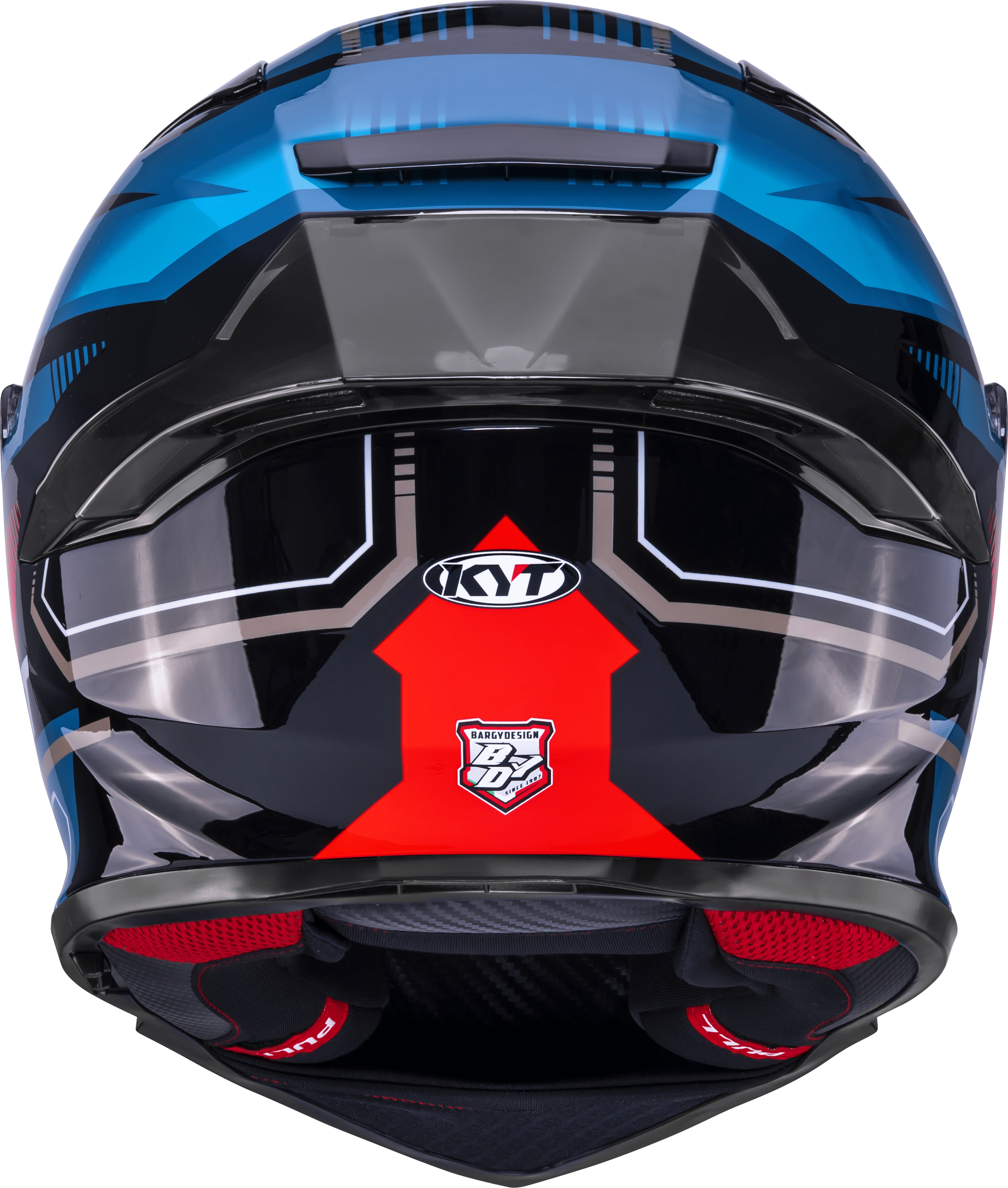 KYT R2R Casco Parsec Negro / Azul / Rojo Y6R20024 