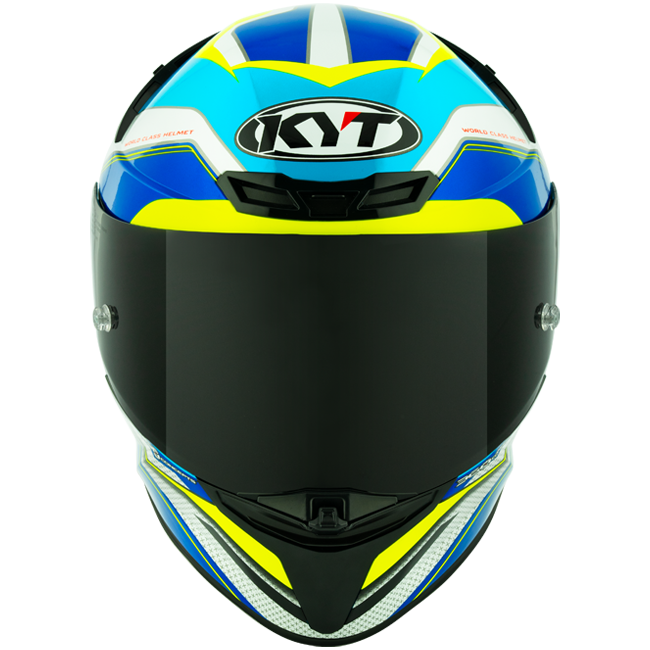 KYT TT-Revo Casco Gran Premio Blanco Azul Claro Y6TR0004 