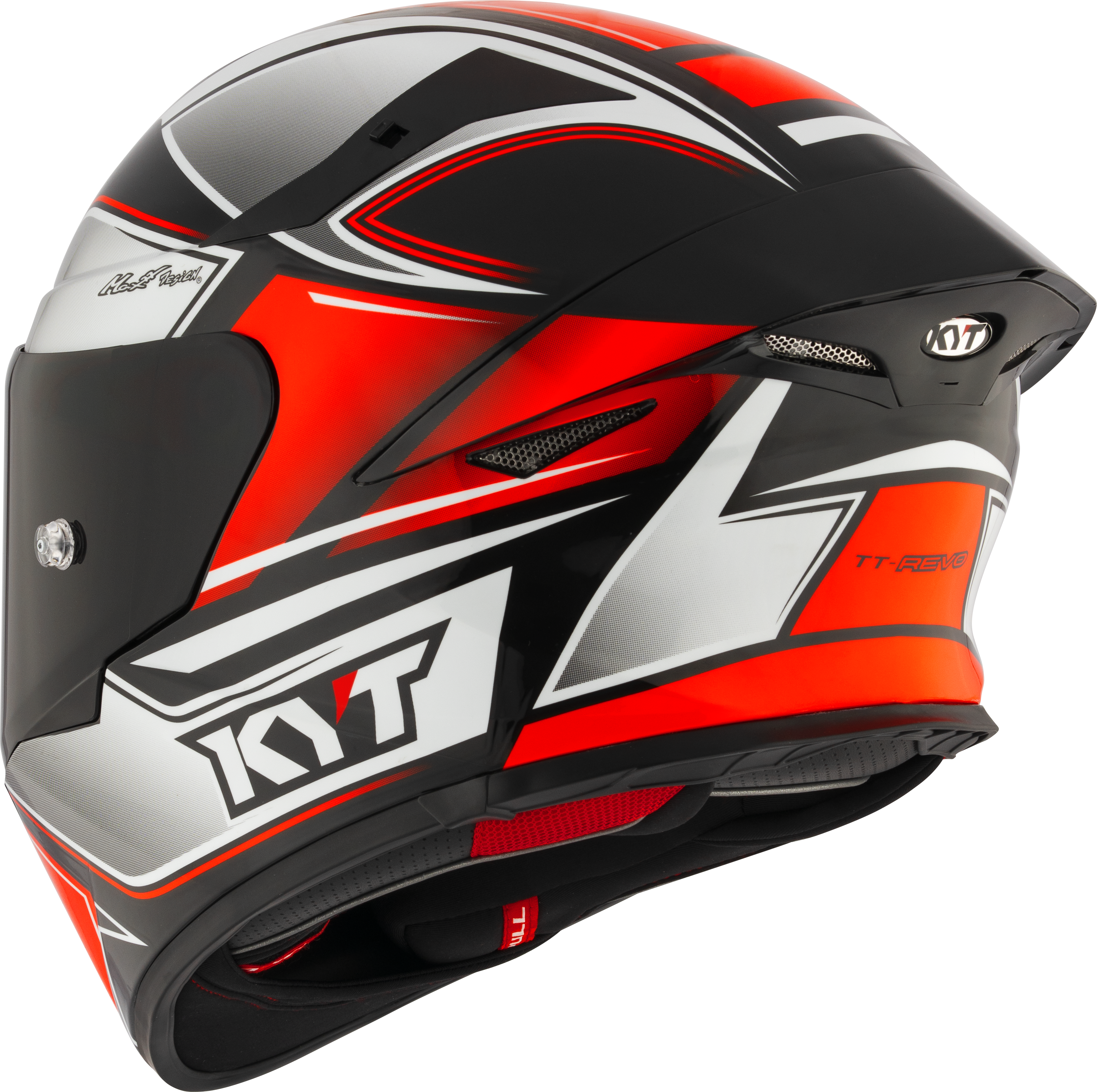 KYT TT-Revo Casco Turista Rojo Fluo Y6TR0012 