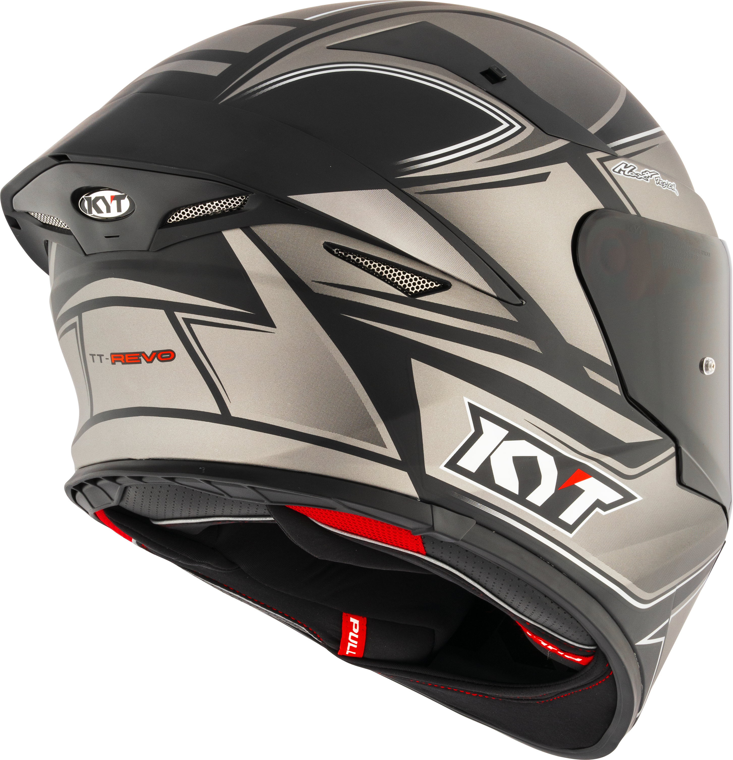 KYT TT-Revo Casco Turista Mate Gris Frío Y6TR0013 