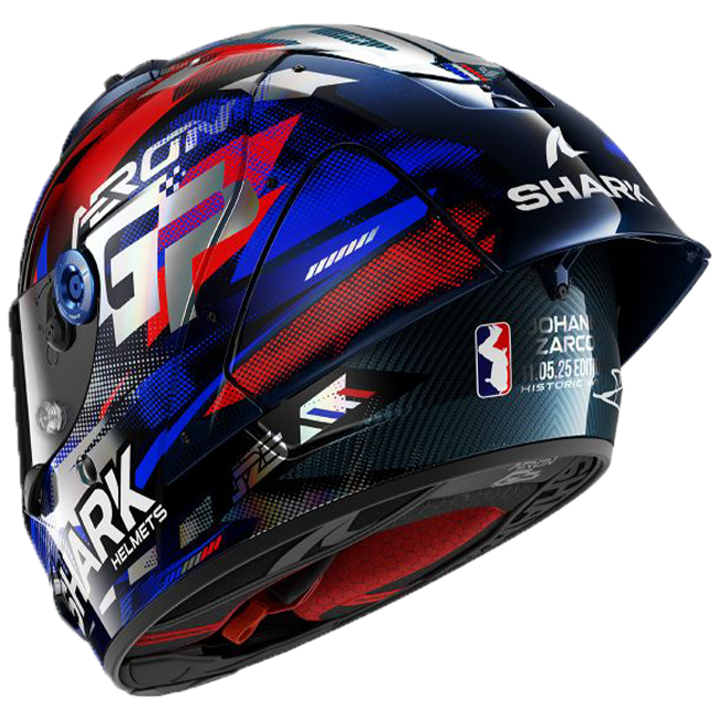 Shark Aeron GP Casco FIM 1 Racing Réplica de Johann Zarco Victory 2025 