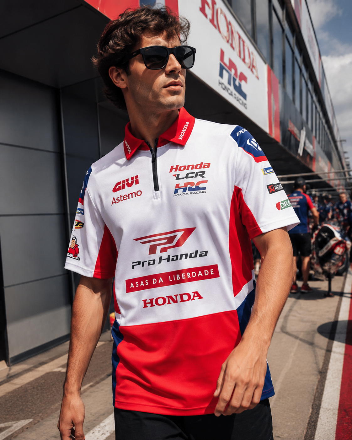 Polo réplica del equipo de carreras LCR Honda 2026 IXON 
