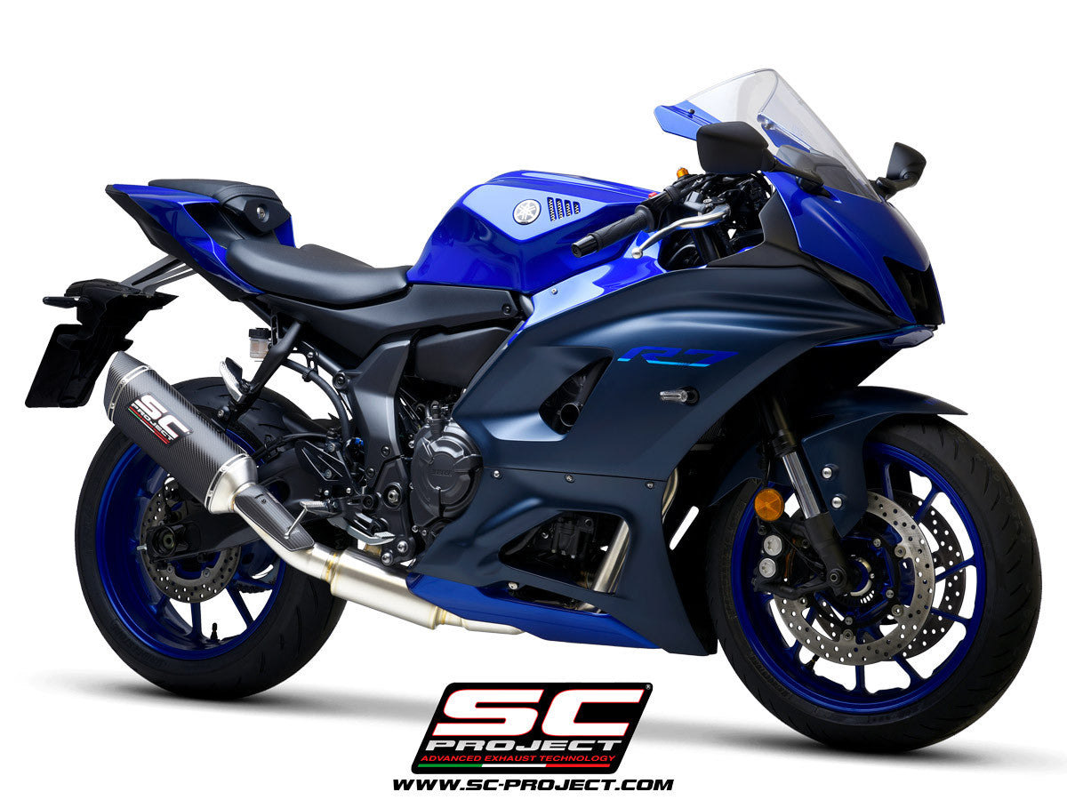 Sistema de escape completo SC-Project STREET SC1-S para Yamaha YZF-R7 (21-24) Y36A-C125 