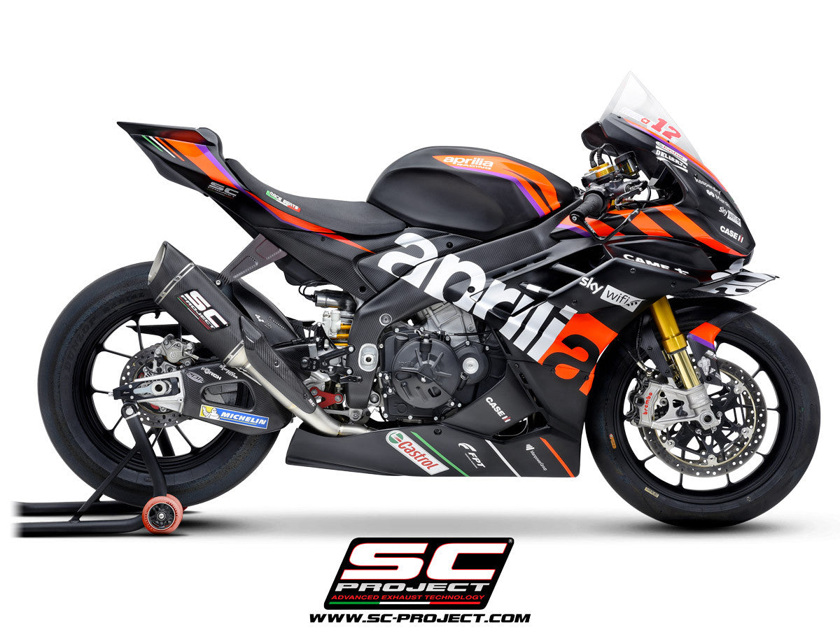 Sistema de escape completo SC-Project Titan SC1-R (250mm) para Aprilia RSV4 1100 Factory (21-25) A27A-TC90C 