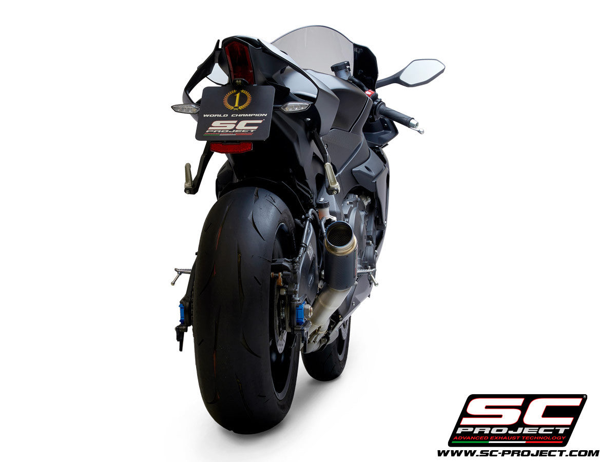 SC-Project Slip-On GP70-R + tubo de reemplazo de catalizador Yamaha YZF-R1/M RN49 (17-19) Y11B-DET70 
