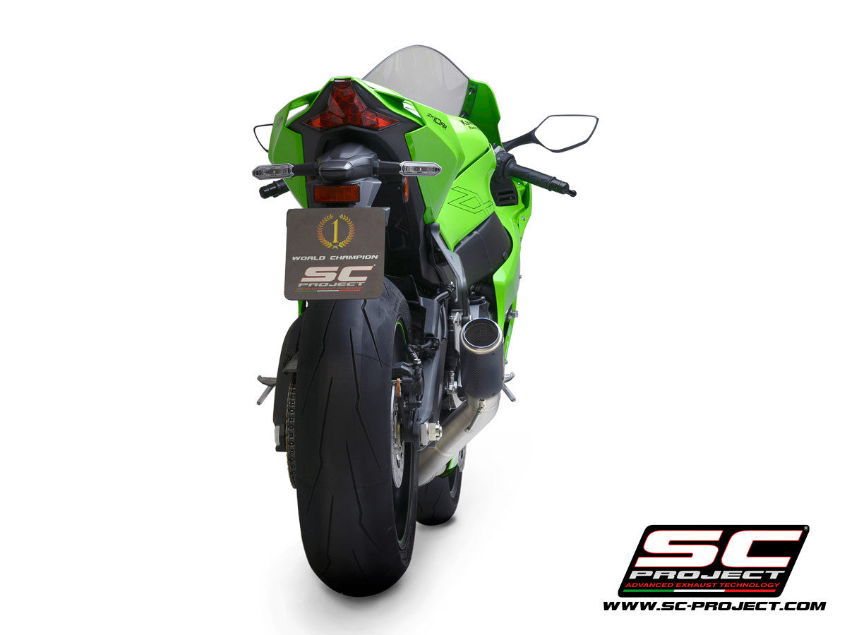 SC-Project Slip-On CR-T + tubo de reemplazo KAT para Kawasaki ZX-10 R/RR (21-25) K38A-DET36 