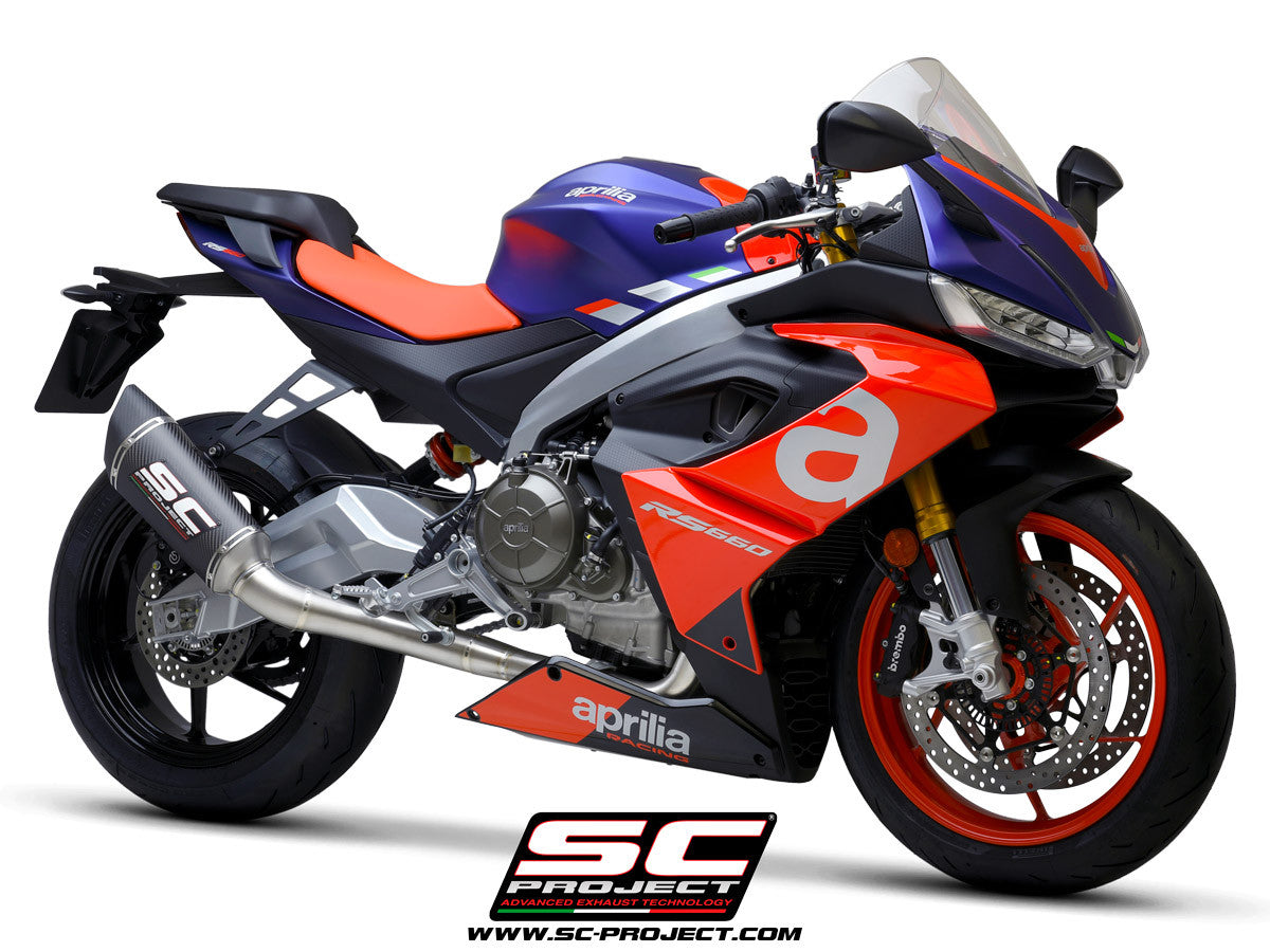 SC-Project Trofeo Titan sistema completo 2-1 SC1-R Aprilia RS 660 (20-24) A23A-PTC90 
