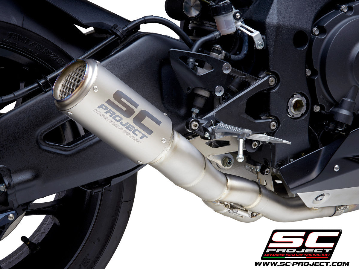 SC-Project Slip-On CR-T + tubo de reemplazo KAT para Yamaha YZF-R1/M RN32 (15-16) Y11A-DET36 