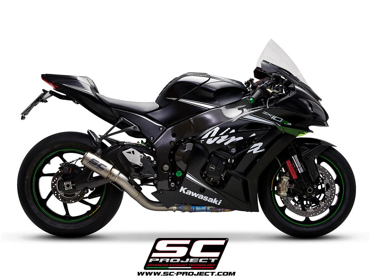SC-Project Slip-On CR-T + tubo de reemplazo KAT para Kawasaki ZX-10 R/RR (16-20) K22A-DET36 