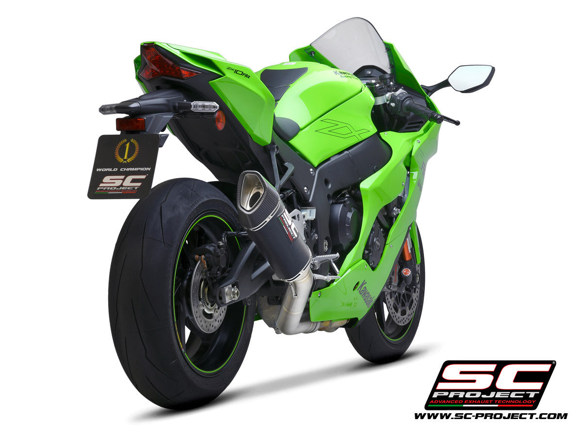 SC-Project Escape tipo Slip-On SC1-R + tubo de repuesto KAT para Kawasaki ZX-10 R/RR (21-26) K38A-DET91C 
