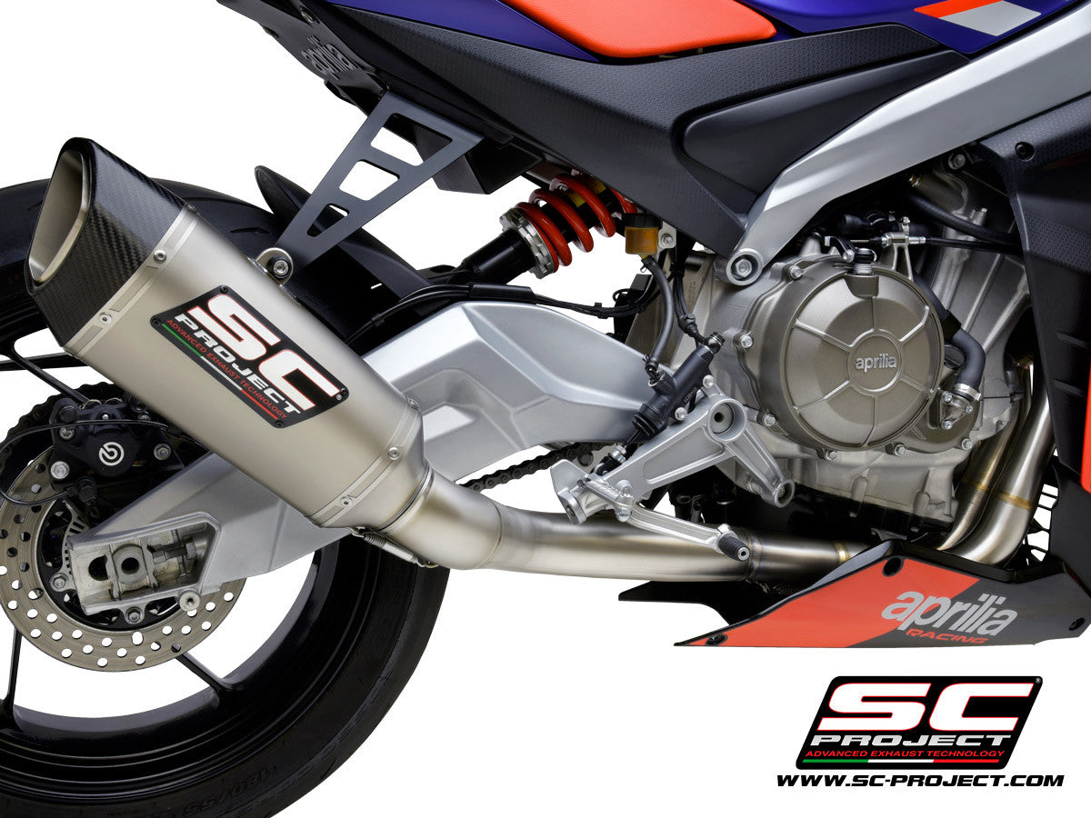 SC-Project Trofeo Titan sistema de escape completo 2-1 SC1-R Aprilia RS 660 (20-25) A23A-TC90 