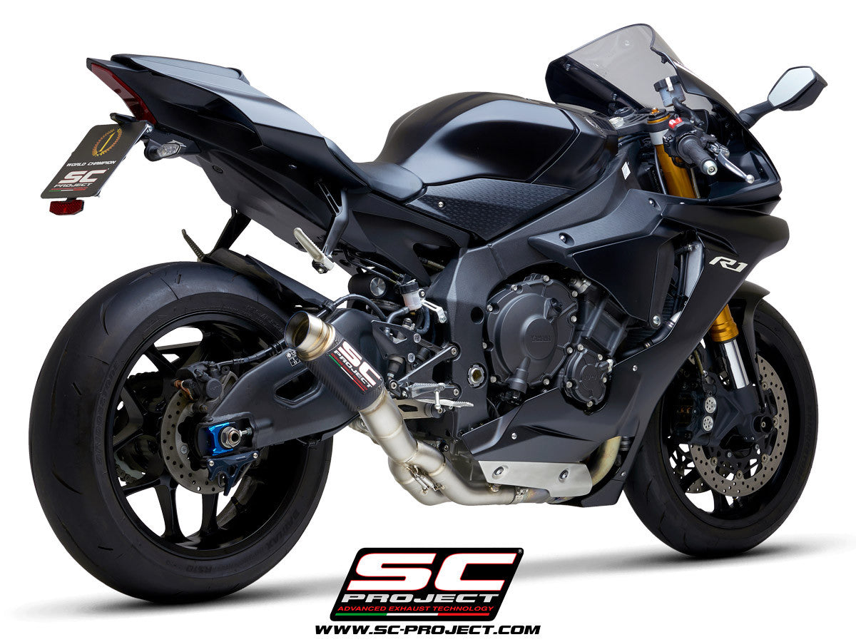 SC-Project Slip-On GP70-R + tubo de reemplazo de catalizador Yamaha YZF-R1/M RN32 (15-16) Y11A-DET70 
