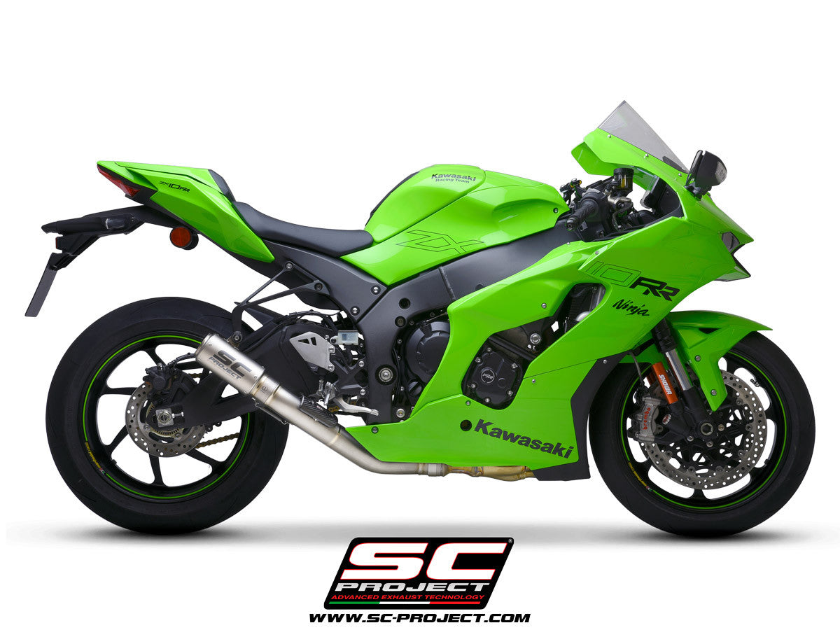 SC-Project Slip-On CR-T + tubo de reemplazo KAT para Kawasaki ZX-10 R/RR (21-25) K38A-DET36 