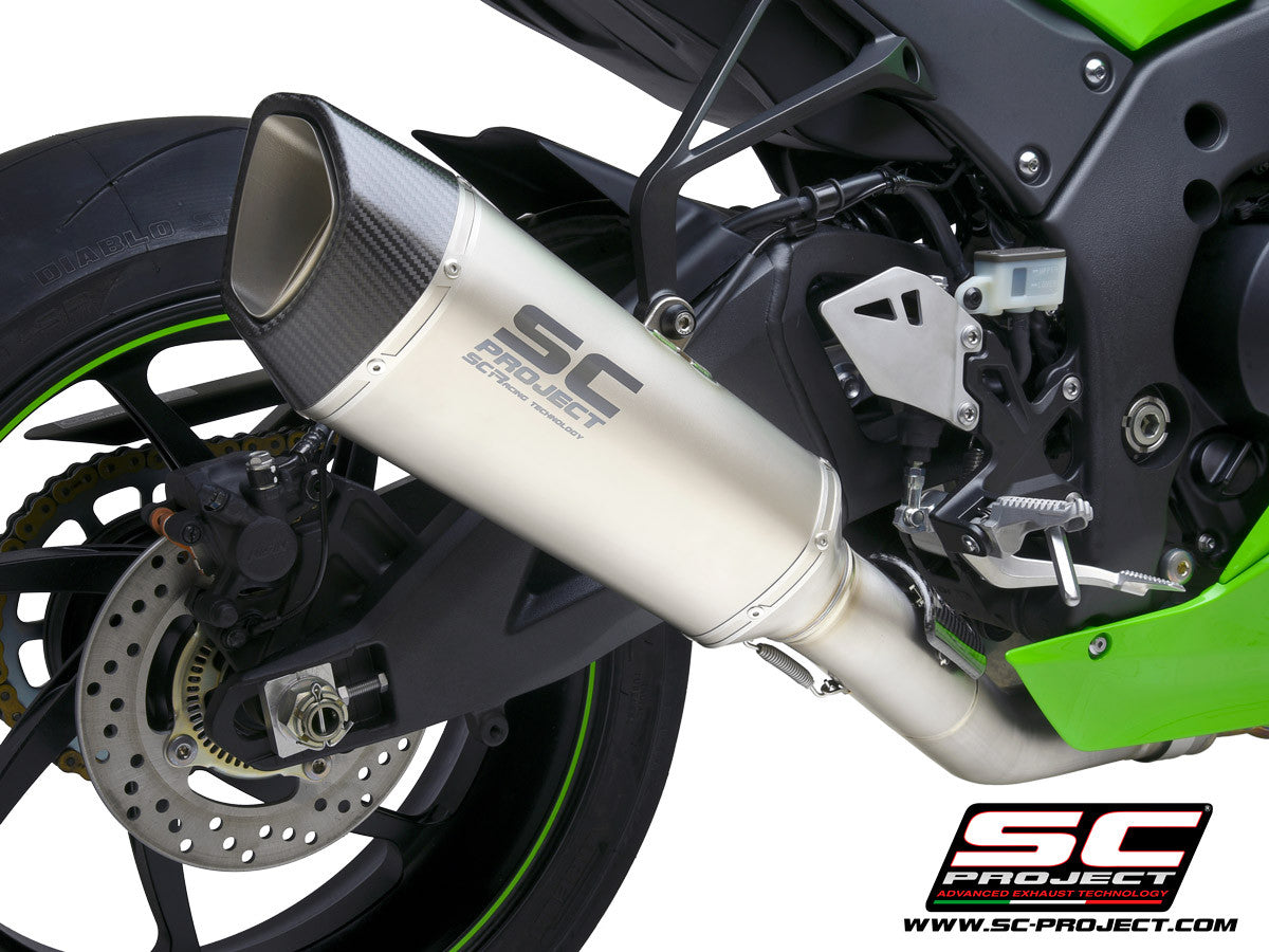 SC-Project Slip-On SC1-R + tubo de reemplazo KAT para Kawasaki ZX-10 R/RR (21-25) K38A-DET91C 