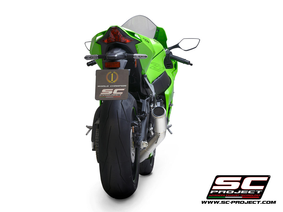 SC-Project Slip-On CR-T + tubo de reemplazo KAT para Kawasaki ZX-10 R/RR (21-25) K38A-DET36 