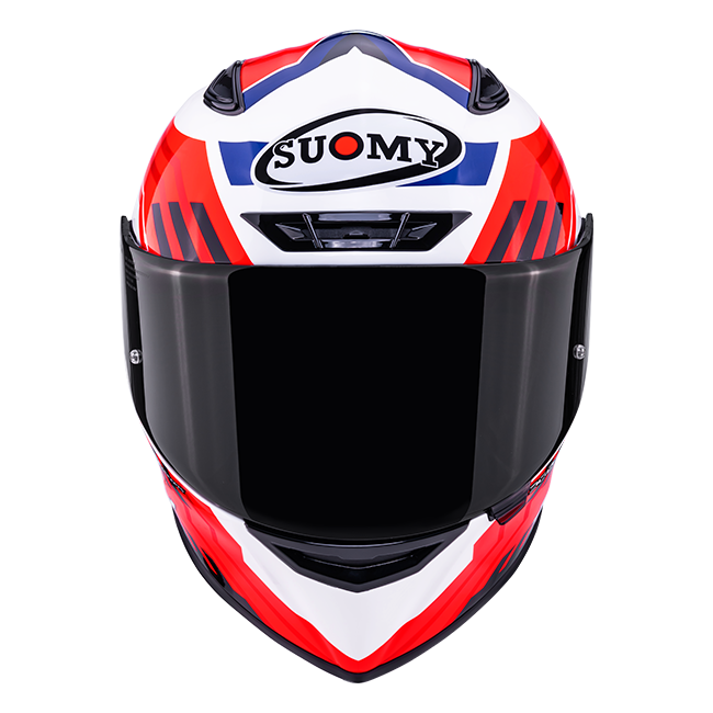Suomy Track-1 Casco Marco Blanco/Rojo/Azul K6T10023 