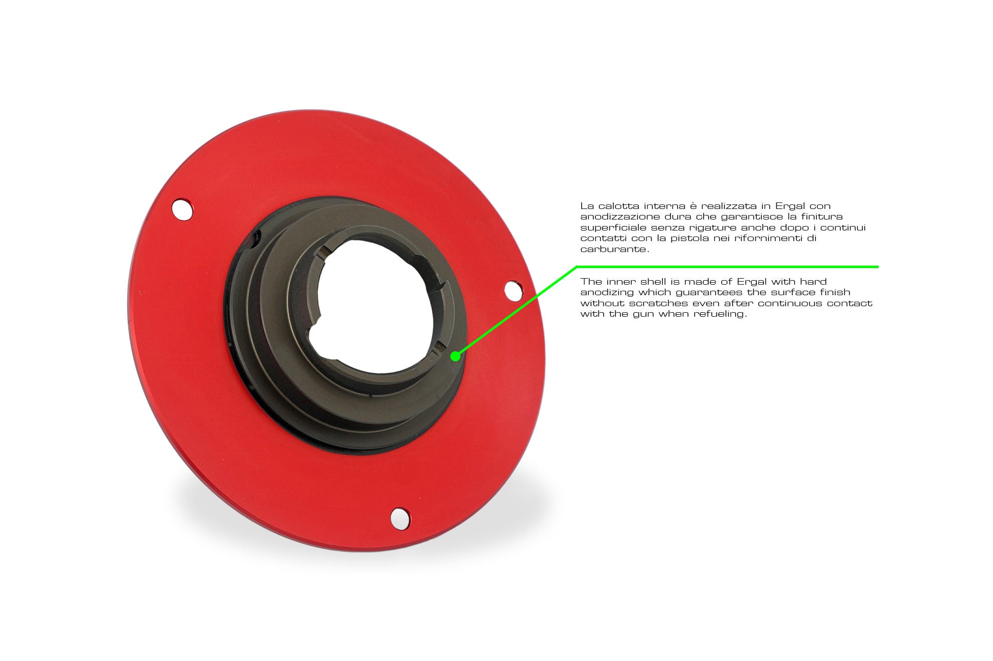 Tapa de tanque con cierre rápido Livery Tricolore CNC Racing Ducati Panigale V4/S (2025) TS401R 