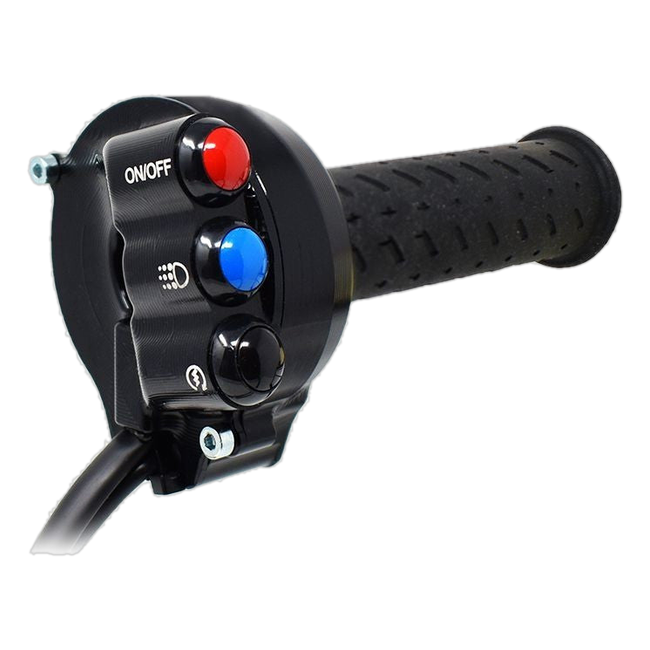 Gasgriffgehäuse mit integriertem Lenkerschalter JetPrime Aprilia RSV4 (21-26) JP CO AP660RV