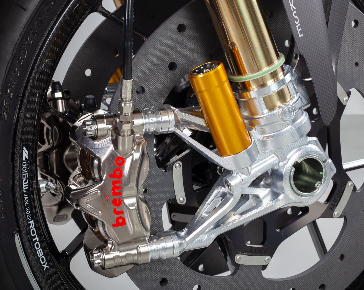 Juego de pie de horquilla CNC de 108 mm "Estilo GP" Motocorse Ducati Panigale V4 S (2025) 