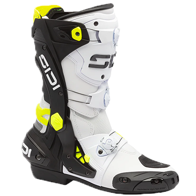 Botas de moto Sidi Rex Blanco/Negro/Amarillo 