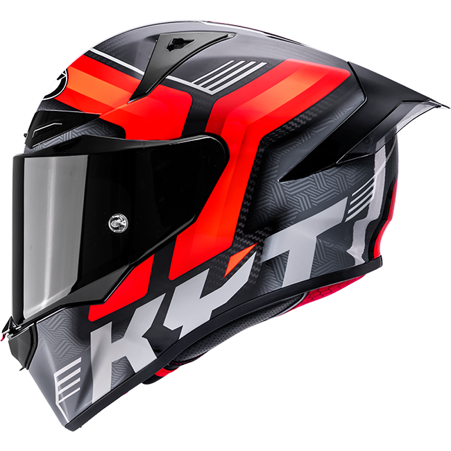 KYT R1R Casco de Carreras Carbono Acelerador Rojo Y6R10003 