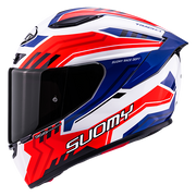 Suomy Track-1 Casco Marco Blanco/Rojo/Azul K6T10023 